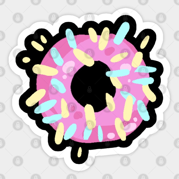 Donat Print Sticker by WiliamGlowing